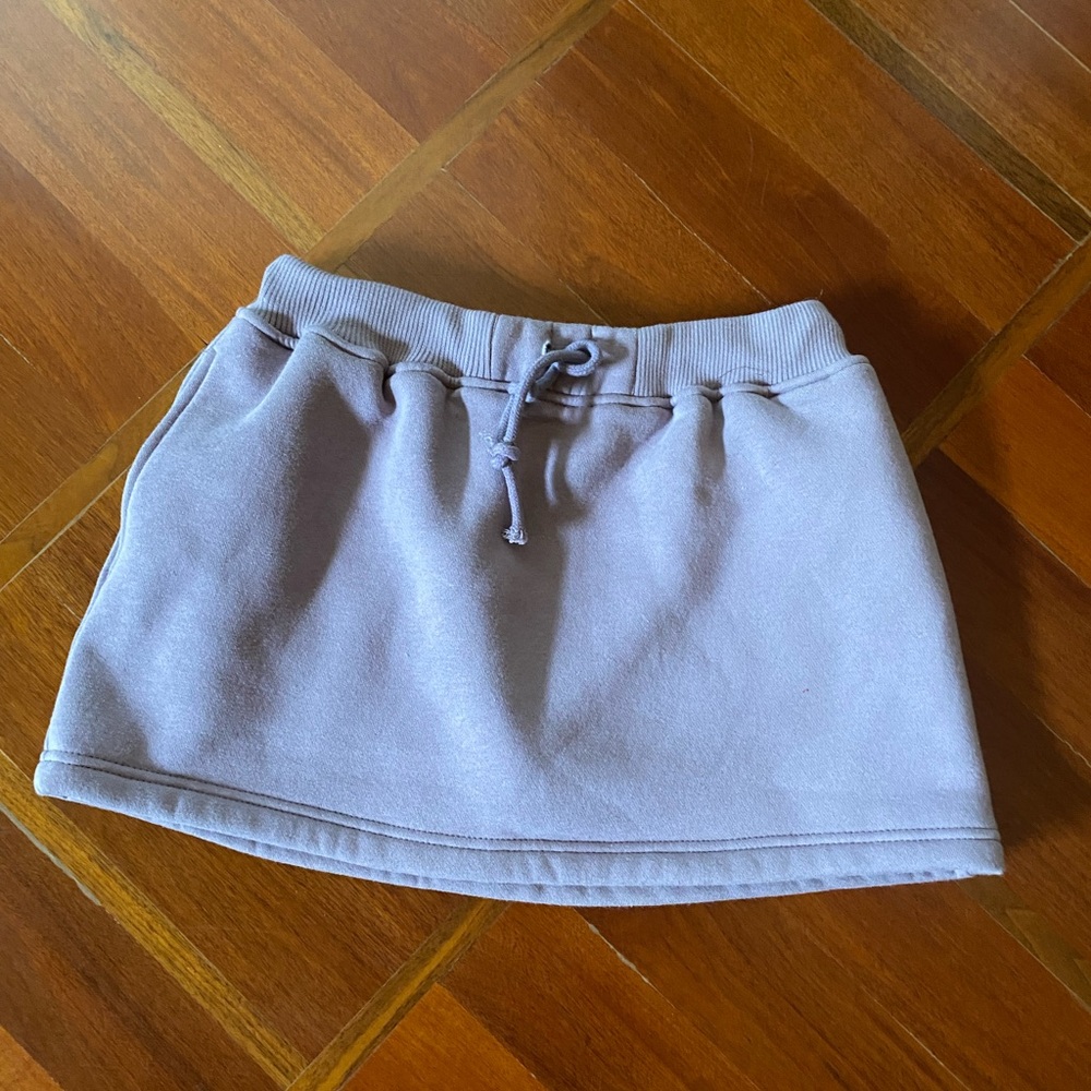 Dolls Kill Lilac Mini Sweatpant Skirt
